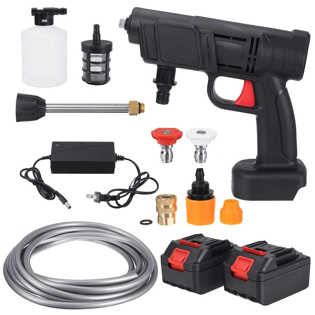 Aparat de curatat cu Presiune ridicata - 2 Acumulatori 48V, Cureti cu usurinta toate suprafetele