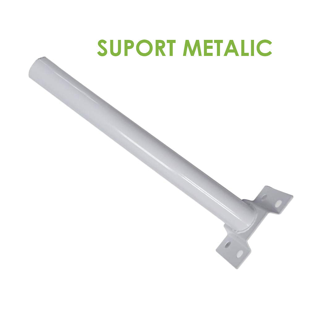 Set 2x Lampi Solare 300W - Tehnologie LED Noua, Fara Retea Electrica, Telecomanda si Picior Metalic Incluse