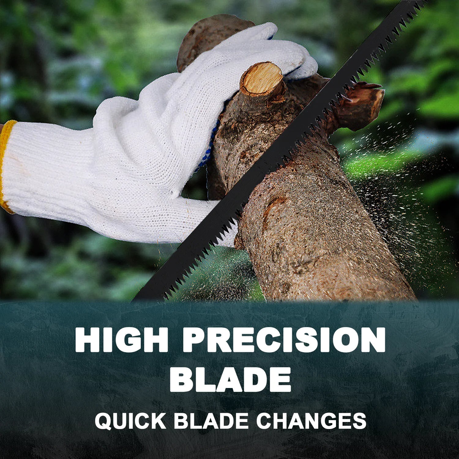 Fierastrau Electric Reciproc Impermeabil Pentru Taiere, Metal Si Lemn, 2 Acumulatori 36V, 3000 RPM, 4 Lame