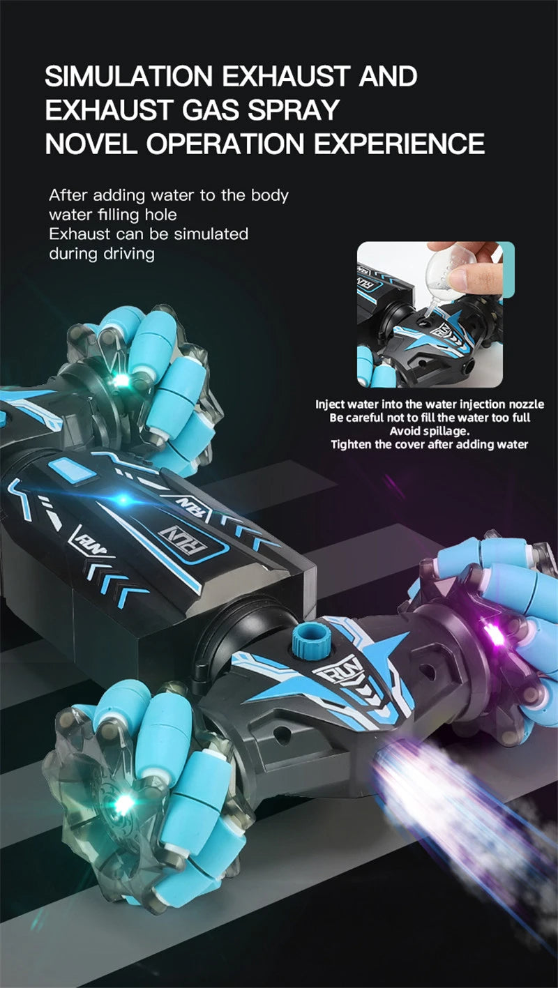 Masinuta RC Control Dual, prin Gesturi si Telecomanda, 30 km/h, Efecte de Lumini