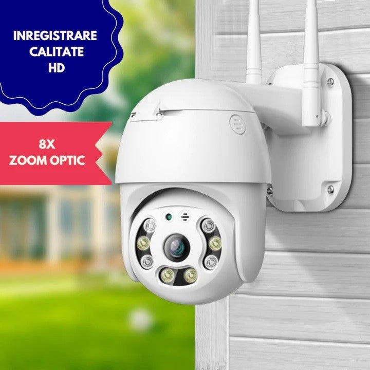 Set 4 Camere Wireless - 360° Funcție Voce, WiFi 2MP FULLHD