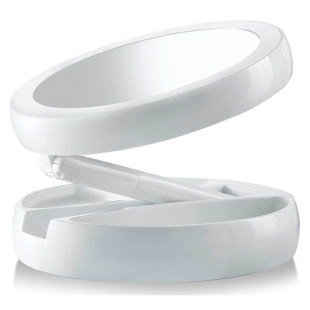 Oglinda Make-Up, Pliabila, Iluminare LED, My Fold Away, 30 cm cu Factor de Marire