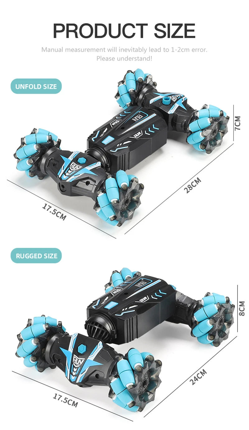 Masinuta RC Control Dual, prin Gesturi si Telecomanda, 30 km/h, Efecte de Lumini