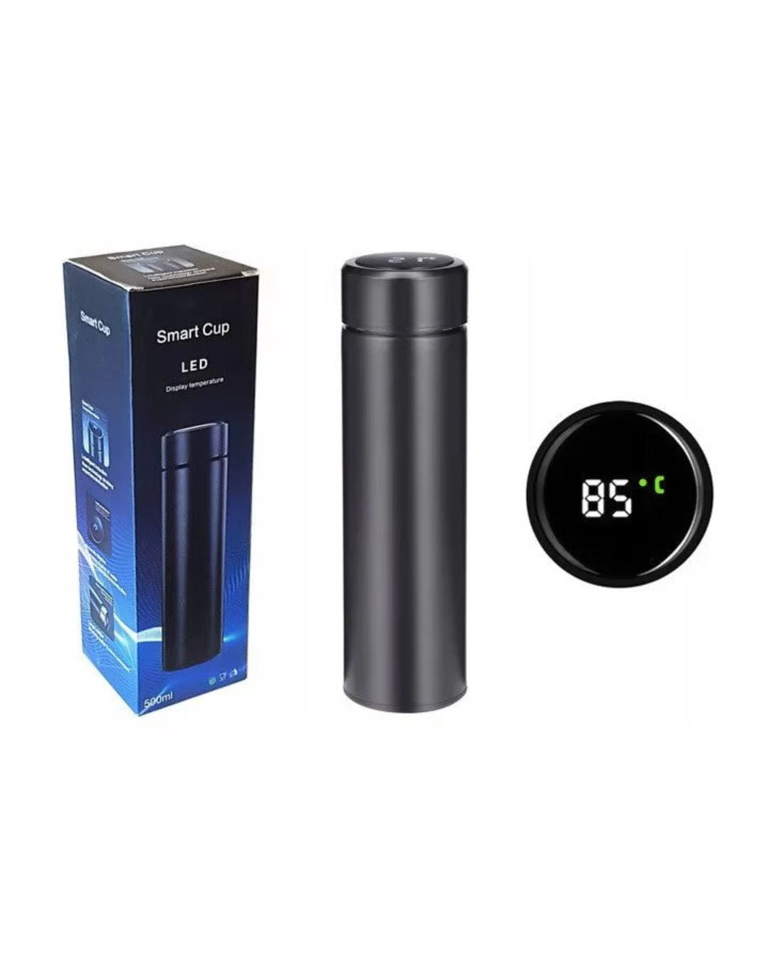 Termos Smart Digital 500ml 1/2/3 – Indicator Temperatura, Afisaj LED, Otel Inoxidabil