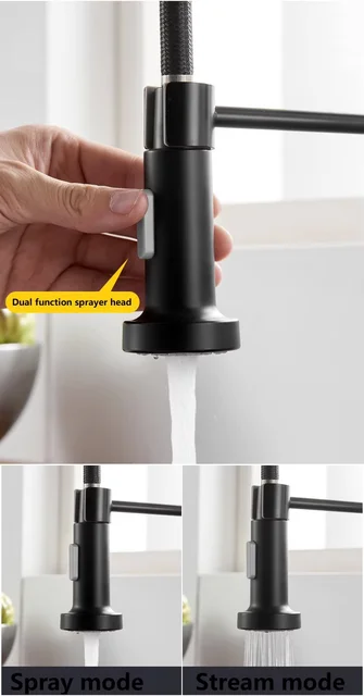 Baterie Chiuveta Flexibila, cu Pipa Inalta si Cartus Ceramic – 2 Functii de Dus