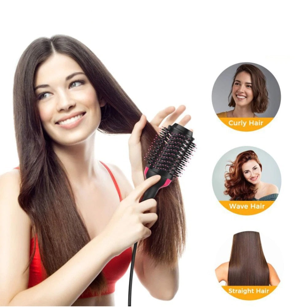 Perie Electrica One Step 1000 W, 3 in 1 cu Aer Cald