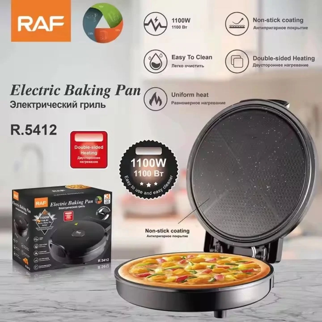 Aparat Electric de Pizza, Capacitate 1.5l, RAF 1100W, Termostat Reglabil si Incalzire Rapida