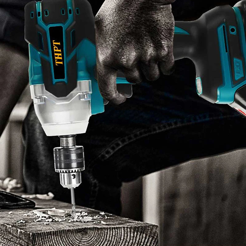 Cheie de Impact Dasgut, 1/2 Inch cu 2 Baterii 48V, 380 NM, Adaptor Makita si LED