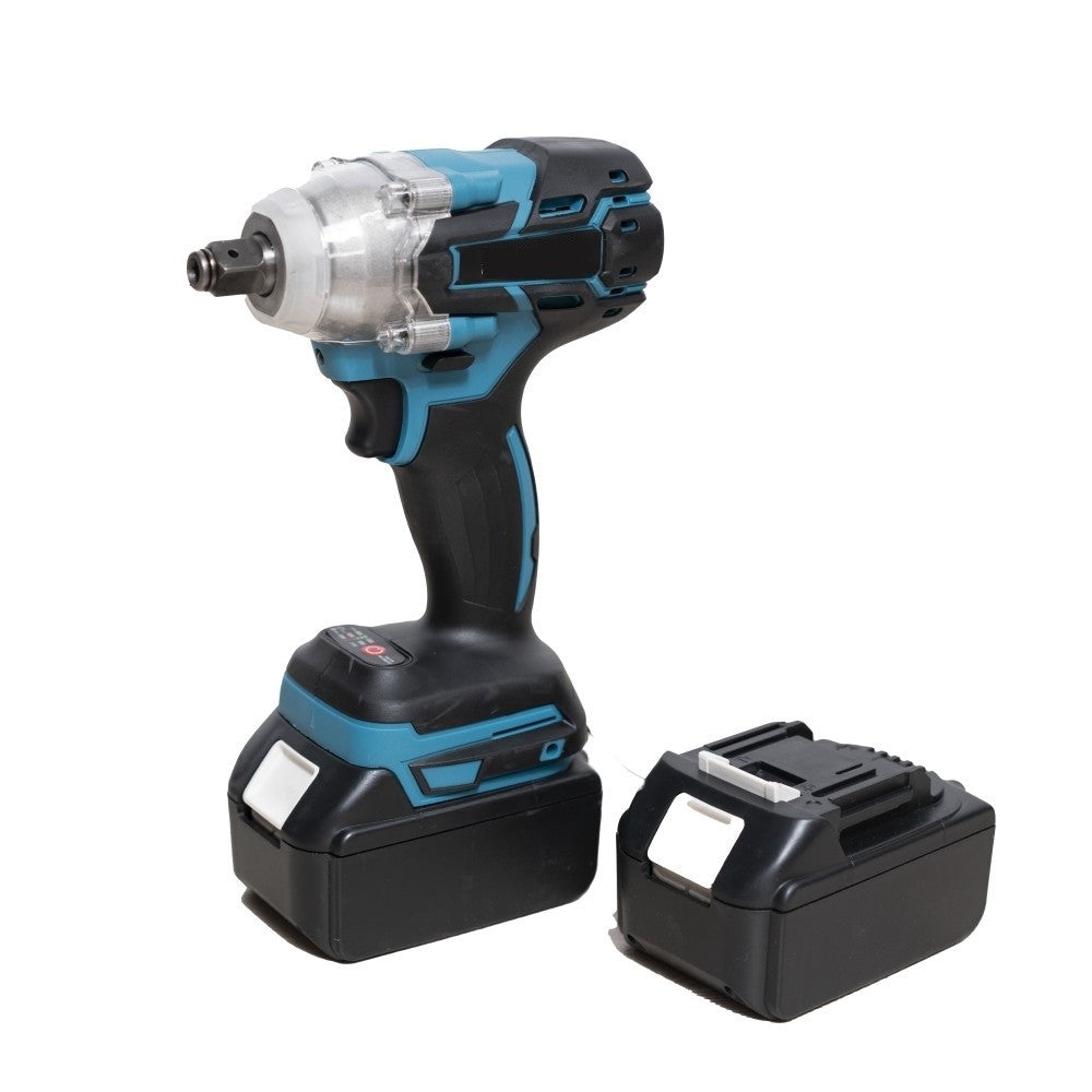 Cheie de Impact Dasgut, 1/2 Inch cu 2 Baterii 48V, 380 NM, Adaptor Makita si LED