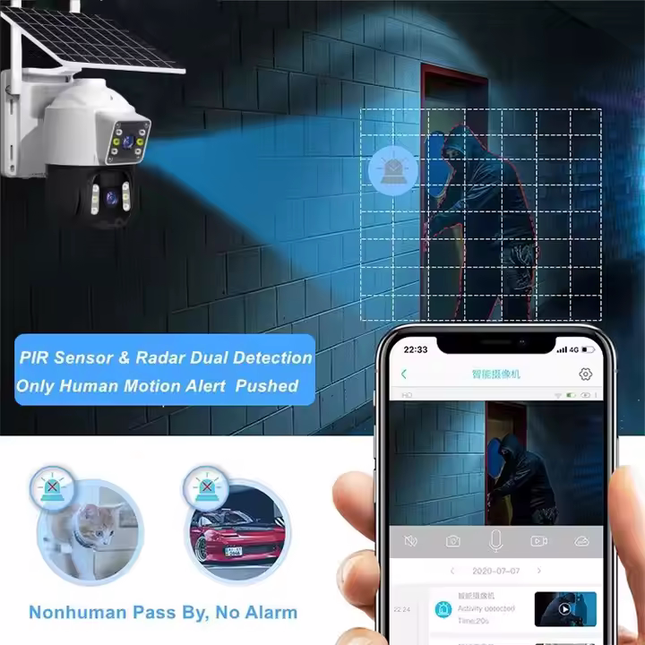 Camera de Supraveghere 4G Duala, 4K HD Rezolutie 6MP, Panou Solar si Vedere Nocturna, Card 32GB inclus