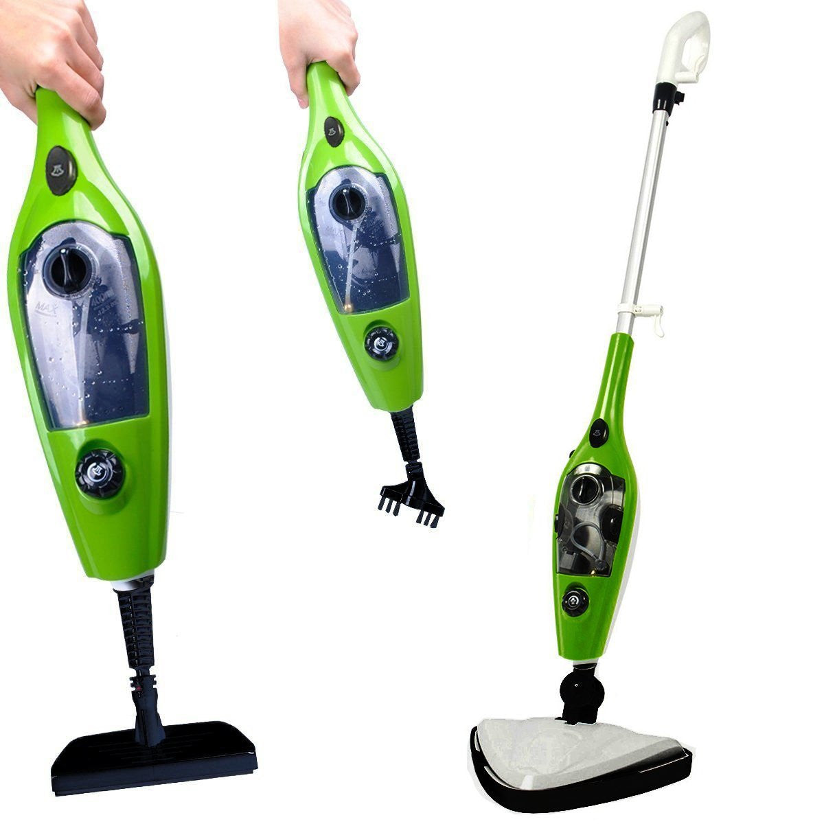 Mop cu Aburi H2O X10, Functie de Dezinfectare si Control Abur, 1300W, rezervor 400ml