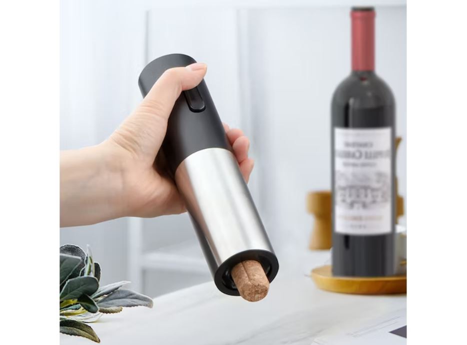 Tirbuson Electric Pentru deschis Sticlele de Vin cu Design Modern, Baterii