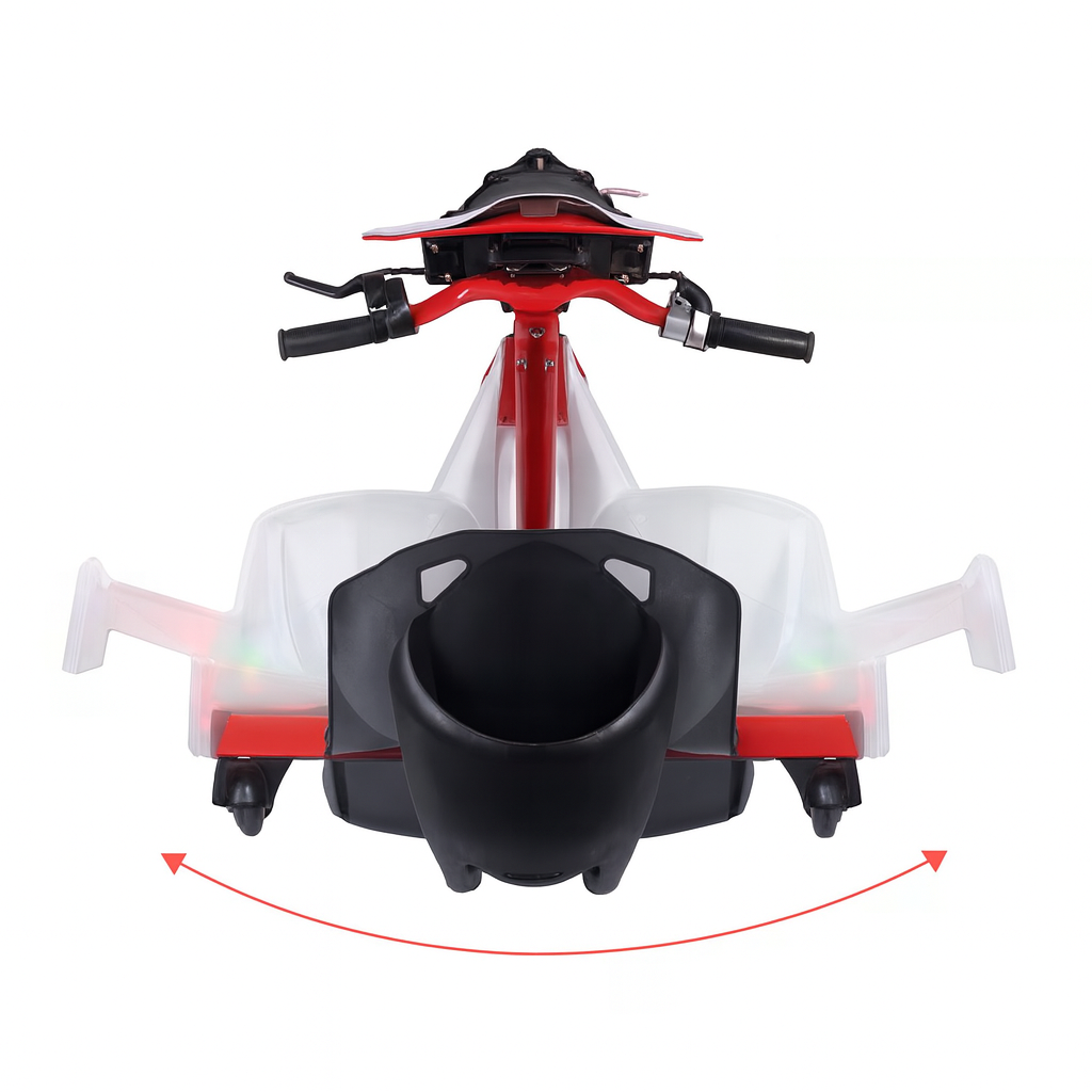 Tricicleta Electrica Drift Trike, 250W, 20 km Autonomie, Suport max. 100 kg, Negru