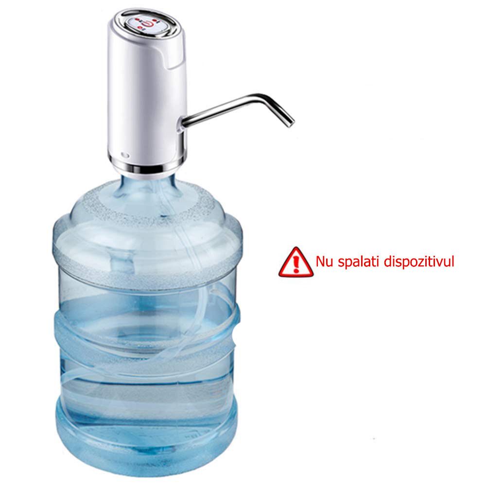 Pompa pentru bidon electrica, dozator, dispenser apa de baut, uz casnic, incarcare USB, AquaZen