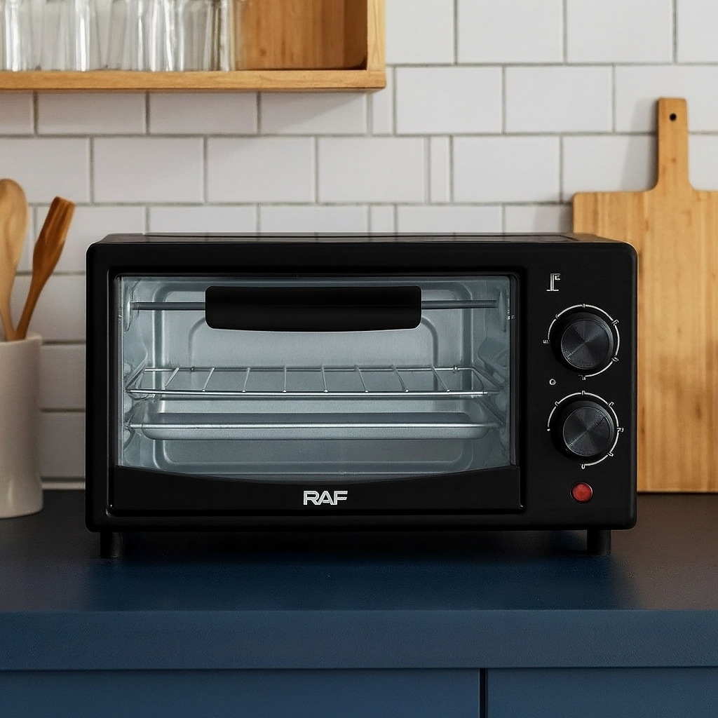 Cuptor Electric RAF R.5305B – 800W, 12L, 2 Moduri de Operare, Timer Integrat