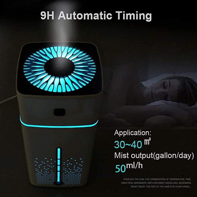 Umidificator portabil cu funcție de reducere a poluării aerului din interior