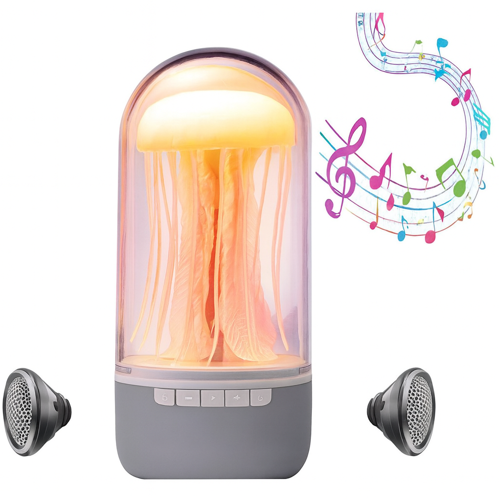 Lampa de Veghe Bluetooth Jellyfish - cu Efect Meduza Dinamic, Iluminare LED Multicolora