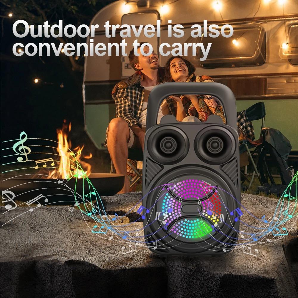 Boxa Bluetooth Portabila LM-S365/LM-S363, cu Suport Telefon, 10h Autonomie, Rezistenta IPX5, Bass Puternic