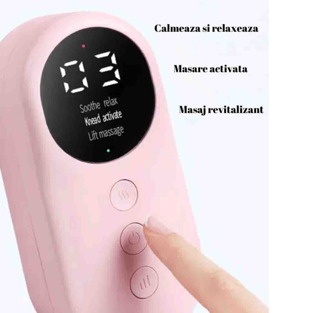 Aparat de Masaj - Incalzire si Compresie - 3 Moduri, pentru Picioare si Gambe, 1800 mAh