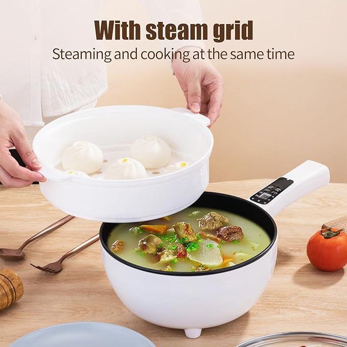 Tigaie Electrica 26cm Migas, cu Panou de Control Inteligent, 3L Capacitate, Protectie Termica