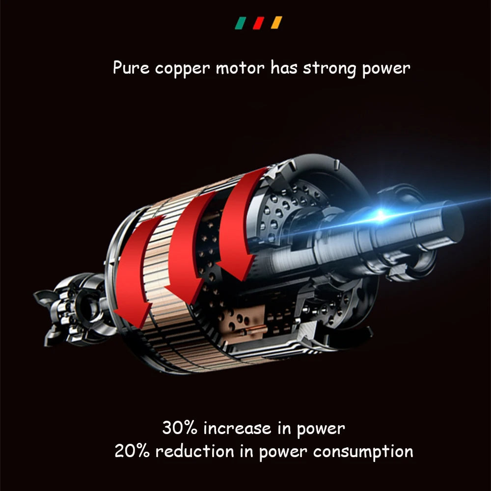 Drujba Electrica de 4 Inch, 48V cu 2 Acumulatori Li-ion 4500mAh, Viteza 2000RPM si Pila de Ascutire Inclusa