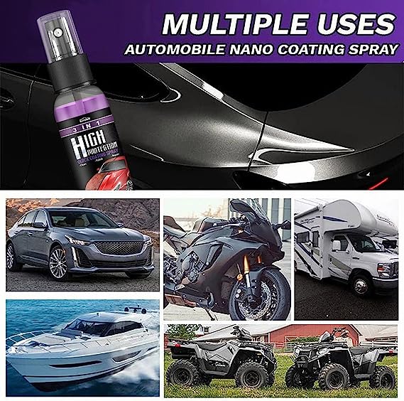 Spray de Acoperire Rapida, 3 in 1 cu Protectie Inalta: Curata, Lustruieste, Repara, 100ml