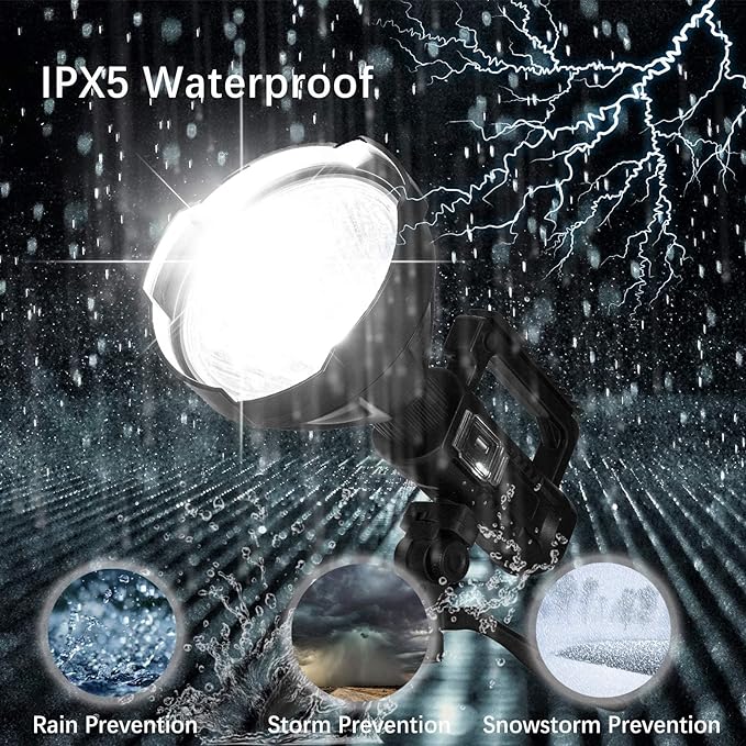 Lanterna Multifunctionala cu Trepied, Reincarcabila, 4 Moduri De Iluminat, Incarcare USB, Indicator baterie, Negru