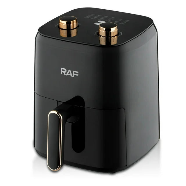 Air Fryer RAF 3L, 1500W, Gatit fara Ulei, Buton Mecanic, Control Termostat si Timer, Suprafata Antiaderenta
