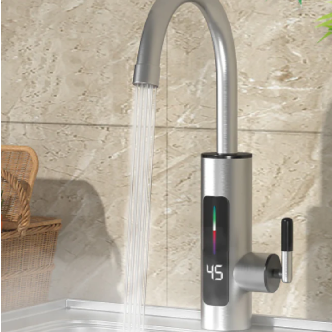 Robinet Instant Apa Calda, IPX4, 360° rotire 3000W, FutureKitchen,