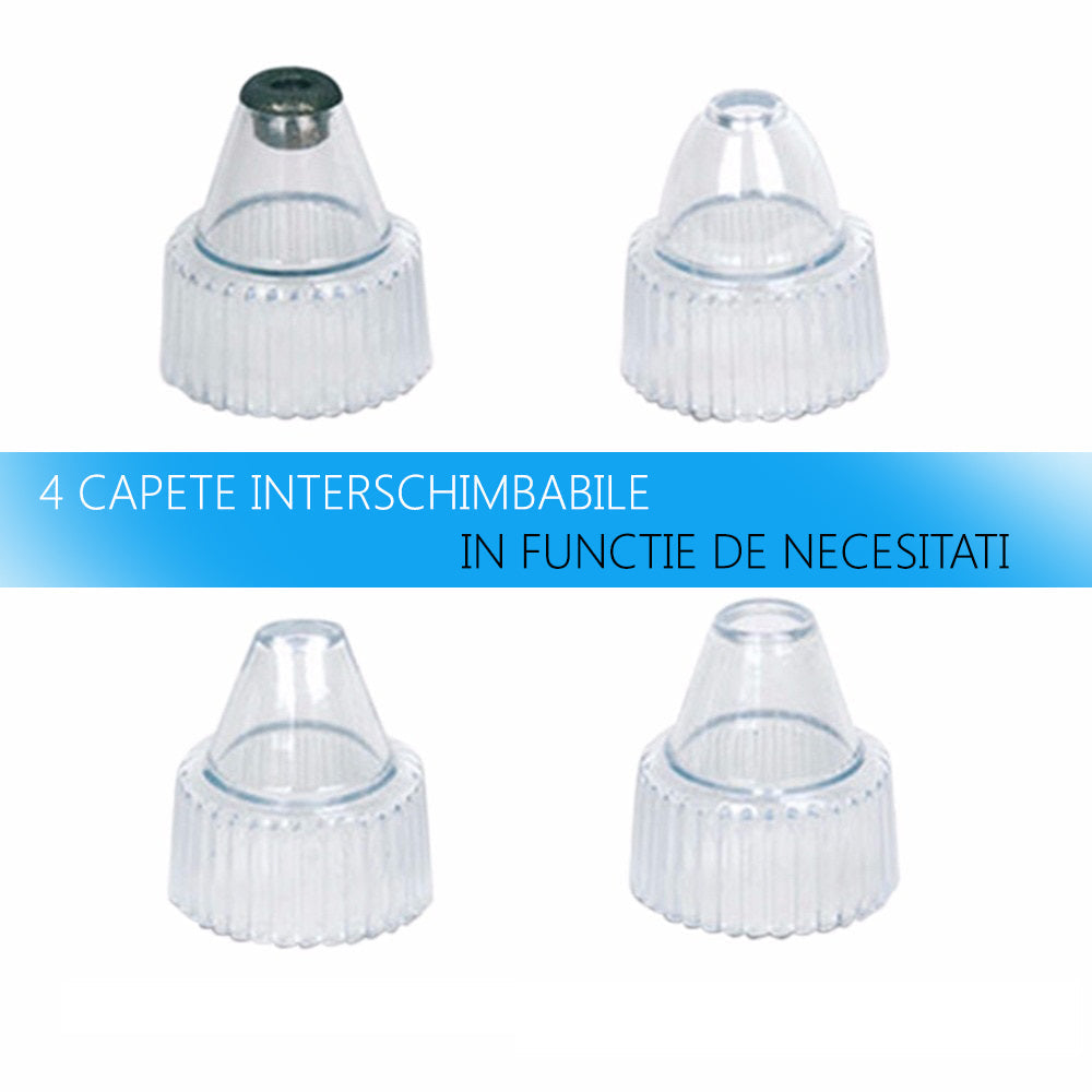 Aspirator Vacuum Facial pentru Curatarea Tenului si a Punctelor Negre Deep Cleaner Pro