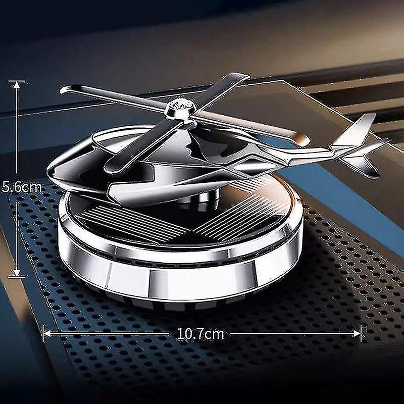 Odorizant Auto Cu Alimentare Solara, Baza Anti-derapanta, model Elicopter, Ulei Esential