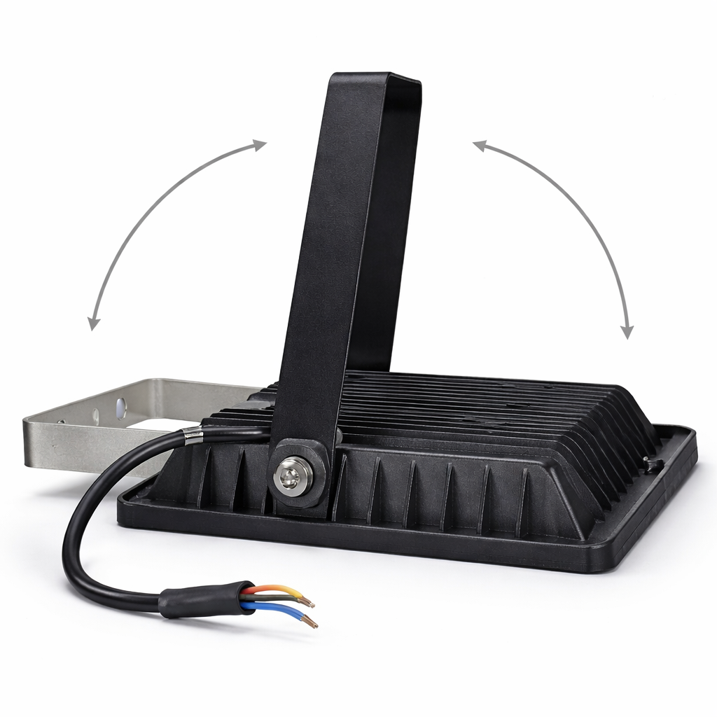 Set 3 Proiectoare LED 100W Jortan, 5000 Lumeni - Aluminiu Premium, Diamond White, Exterior-Interior 220V