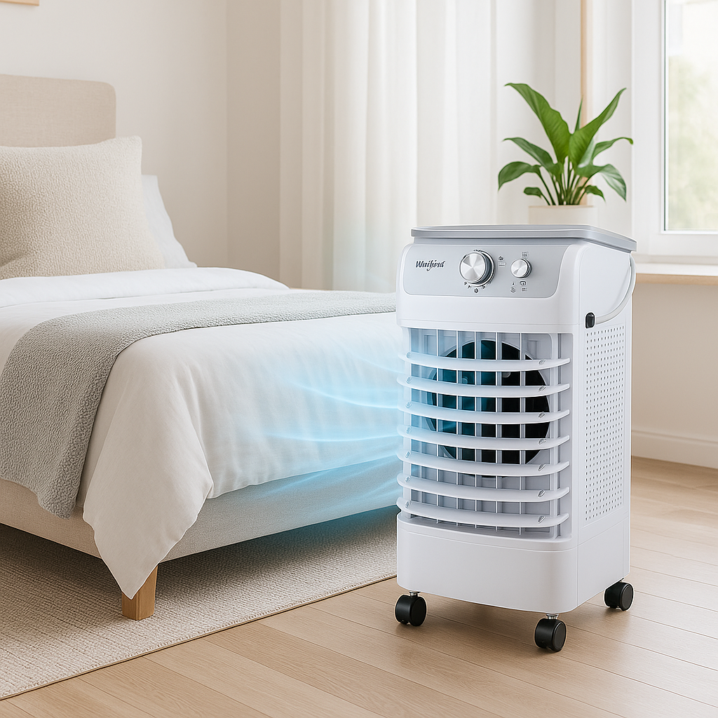 Aer Conditionat Portabil 50W, Rezervor 12L, Racire cu Apa si Gheata, 3 Trepte viteza, 220V