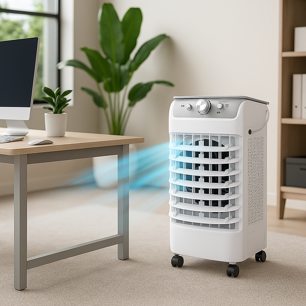 Aer Conditionat Portabil 50W, Rezervor 12L, Racire cu Apa si Gheata, 3 Trepte viteza, 220V