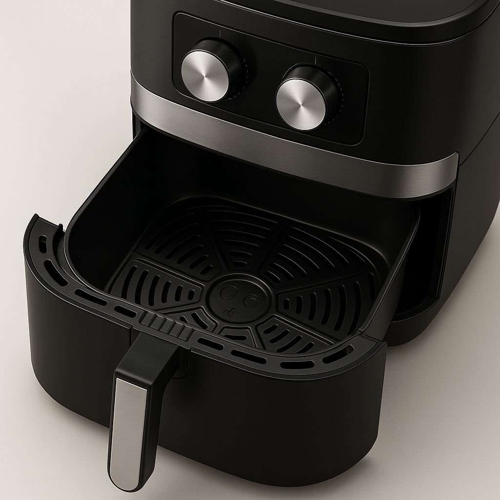 Air Fryer Hoffmans 12L, Putere 2400W, Temperatura 80-200°C, Panou de Control Digital