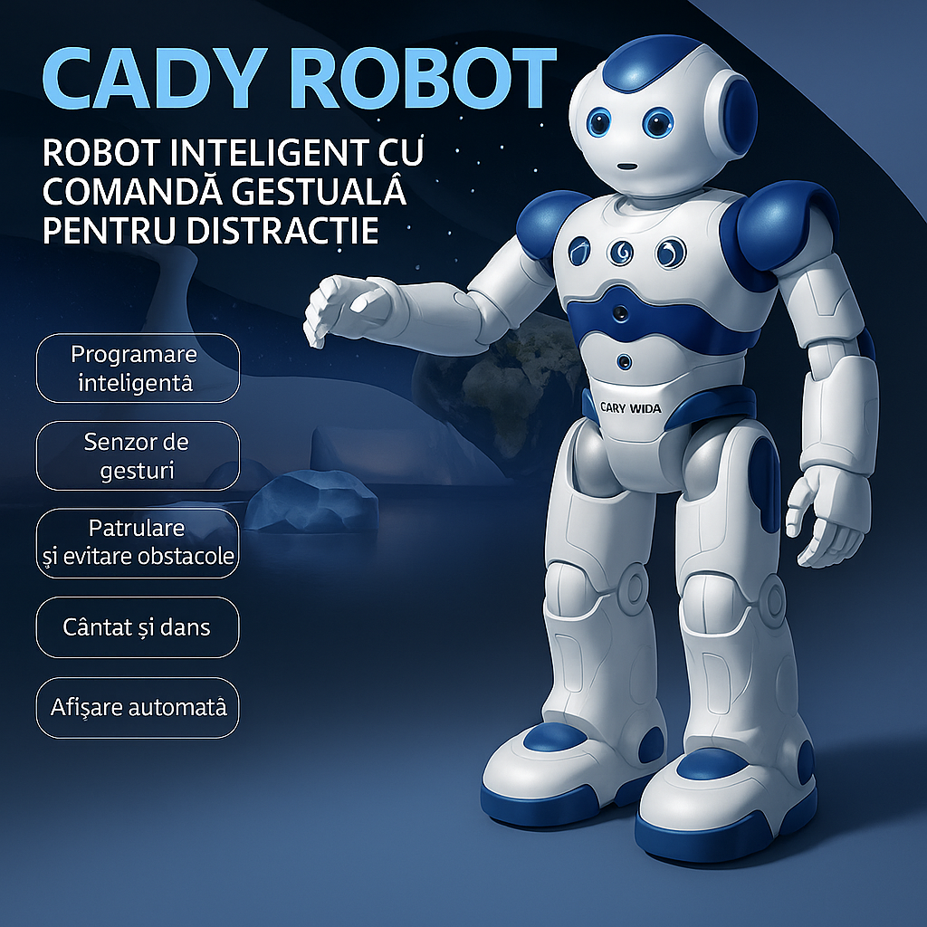 Robot Interactiv Multifunctional pentru Copii – Control Dual, Danseaza, Canta si Vorbeste
