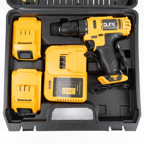 Bormasina Electrica Autofiletanta, 48V Cu Percutie, 2 Acumulatori, Incarcator Si Set 24 Accesorii