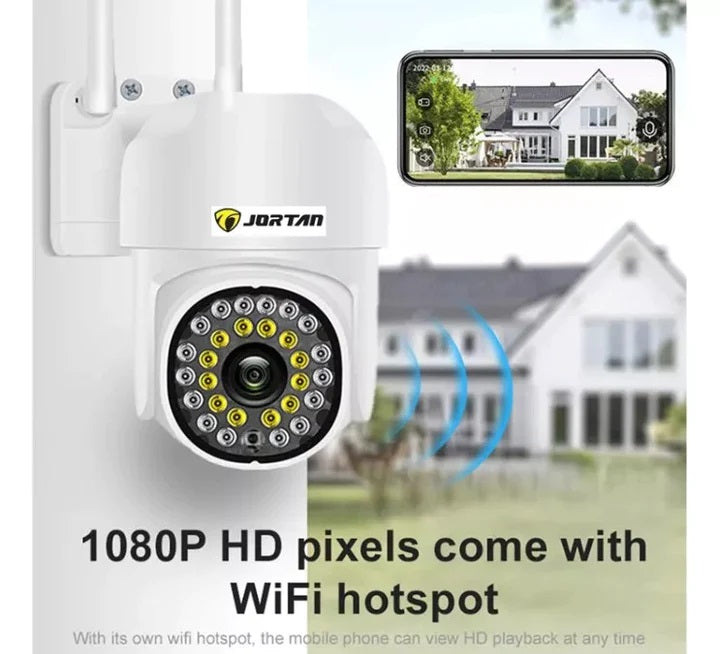 Camera Inteligenta WiFi JT-8161QJ + Card 64GB - 1080P, Alerta Miscare, Viziune Nocturna 30M, cu LED-uri Active