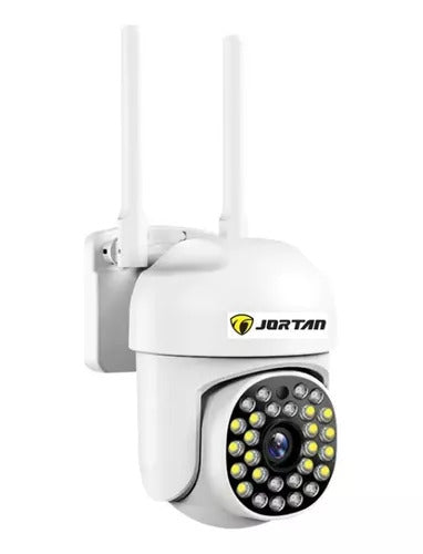 SET 2x Camera de Securitate, WiFi JT-8161QJ - Alerta Human-ID cu LED-uri Active, Viziune Nocturna 30M, 1080P, 2x Card 64GB Incluse