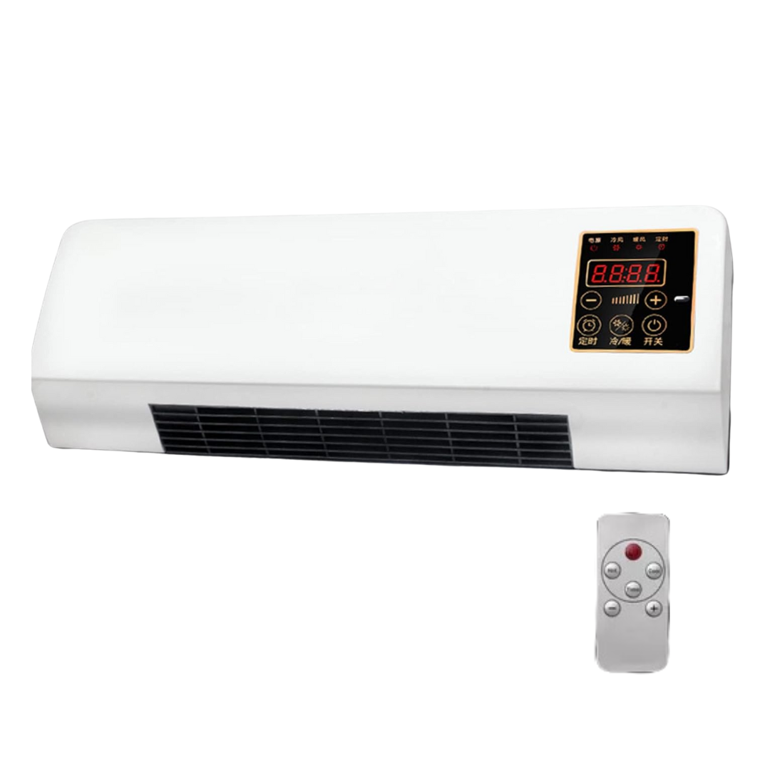 Aeroterma Portabila Incalzire/Racire, 1500W, 2in1 Montabila pe Perete sau Birou, Design Compact, Alimentare 220V, Tehnologie cu Placute Peltier