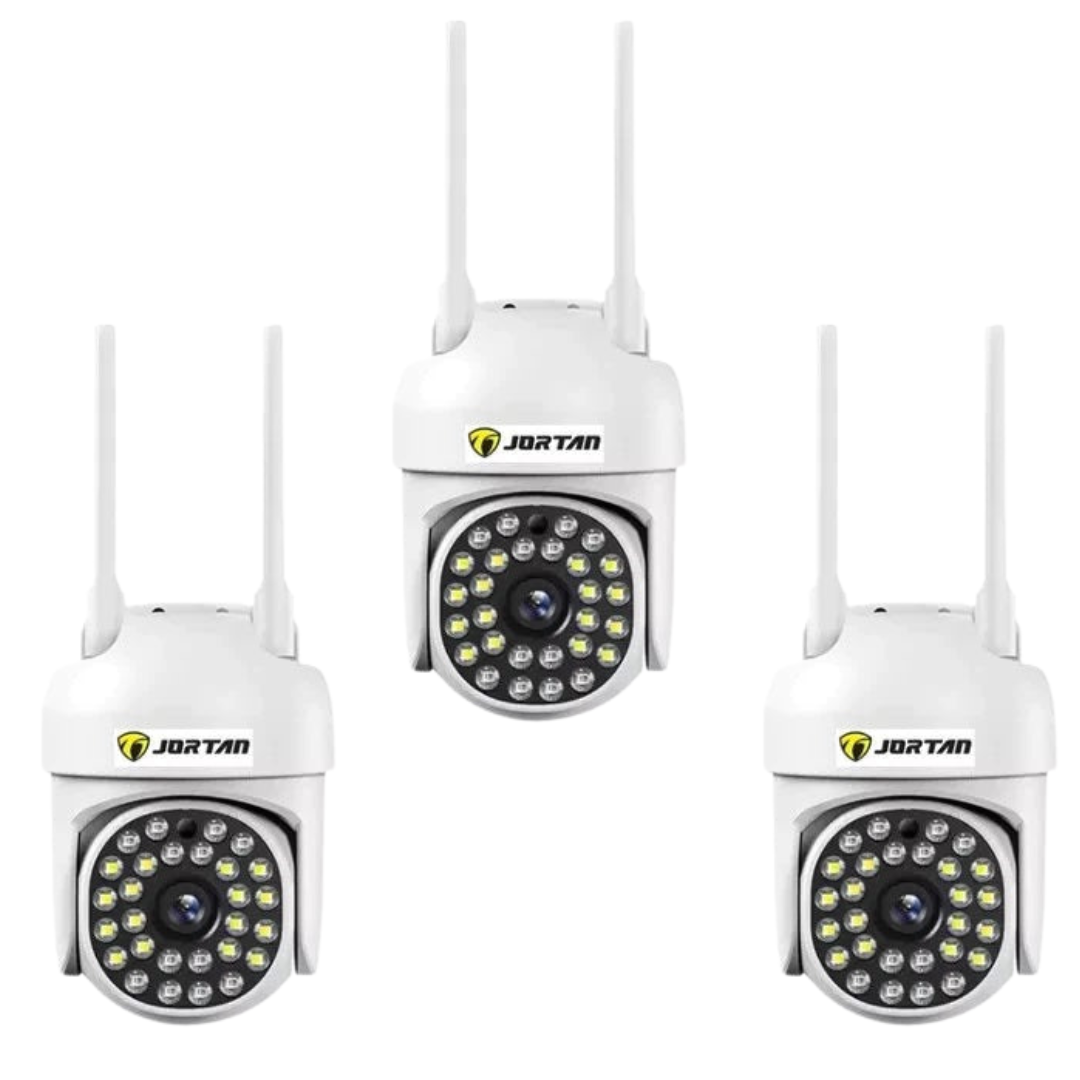 Set 3x Camere Inteligente, JT-8161QJ, Wi-Fi, 1080P, Alerta Human-ID, Viziune Nocturna 30M, LED-uri Active