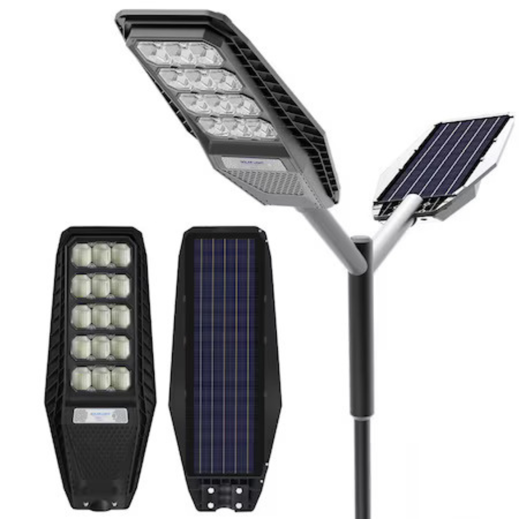 Lampa Solara Durabila Jortan 400W, Carcasa din Silicon - IP67, Picior Metalic inclus