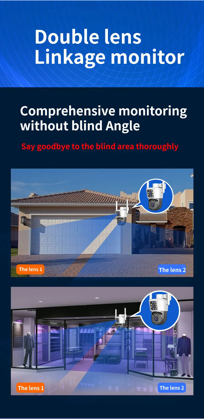 Set 4 Camere de Securitate Jortan - 6MP Full HD 4K, Viziune Nocturna Avansata, 4 Carduri de 64GB