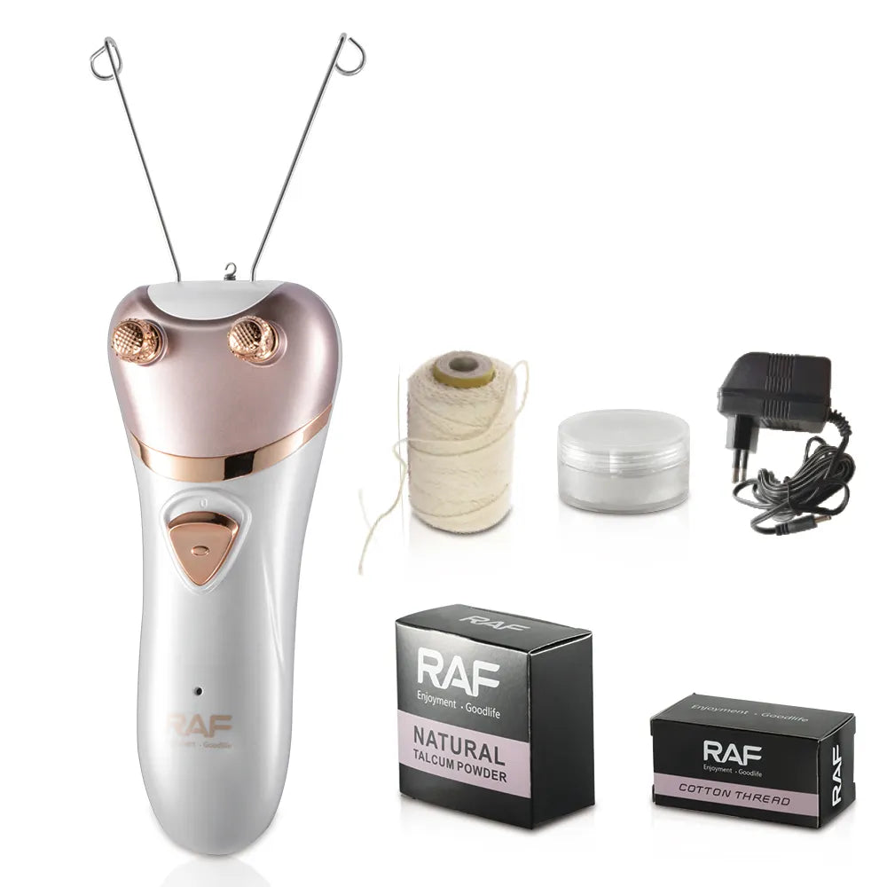 Epilator Electric cu Fir de Ata, Epilare Faciala Naturala, Fara Chimicale, RAF R.4029