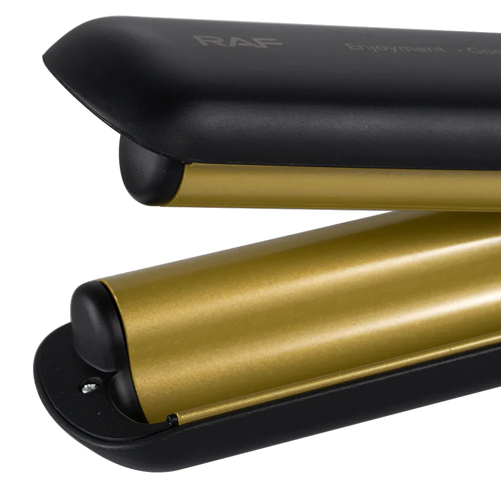 Ondulator Par RAF R0411, 35W, Control digital, Placi Ceramice, 29x6cm, Negru-auriu