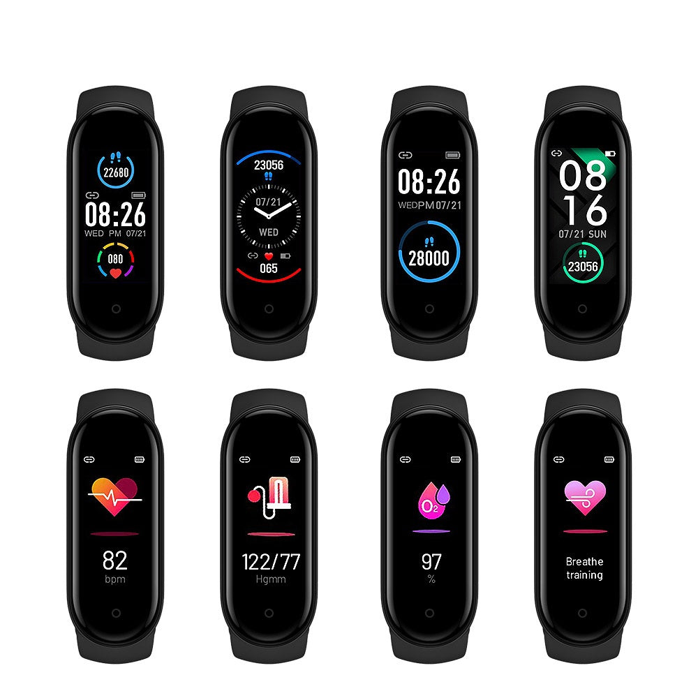 Bratara Fitness M8 - Monitorizare Puls, cu Notificari Smart, Tensiune si Oxigen Sange