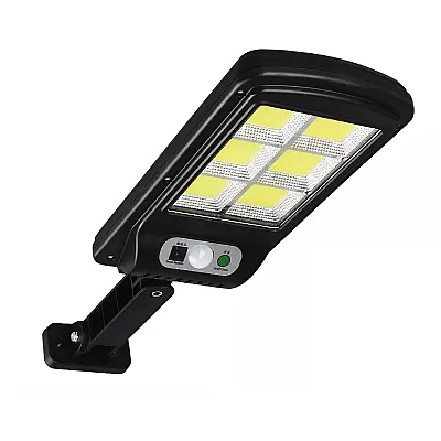 Lampa Solara Jortan, 100W cu LED-uri COB, 8 celule, Telecomanda si Senzor de Miscare