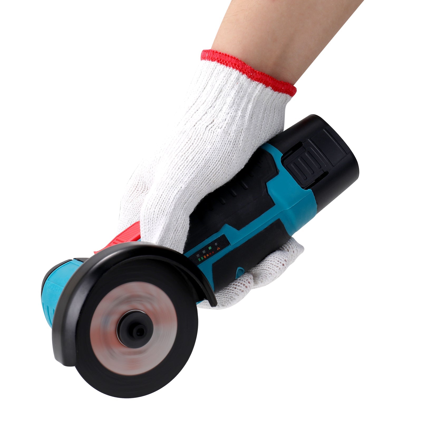 Mini-Polizor de 12V - 2x Acumulatori Discuri 76mm, Motor Brushless, Ergonomic