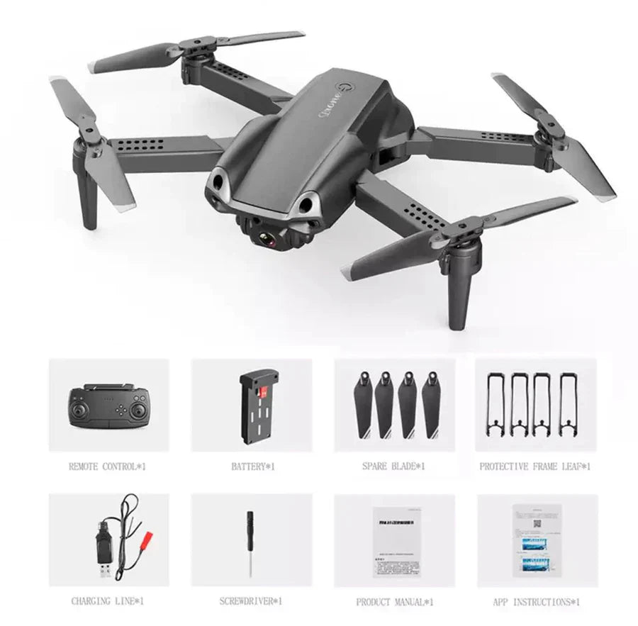 Drona cu Camera HD si control WiFi, Transmisie live pe telefon, Camera 4K, 4 brate