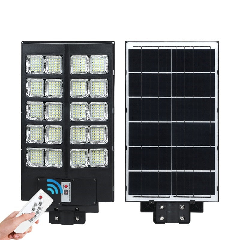 Lampa Solara Stradala Jortan 800W/1000W - 342 LED Ultra Luminoase - Senzor Crepuscular - Telecomanda - Picior Metalic Inclus